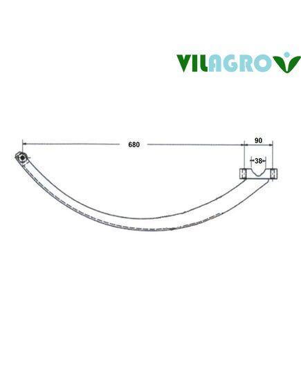 თივის წნეხამკრეფის ძაფის ამტანი ნემსა DC14817 JOHN DEERE